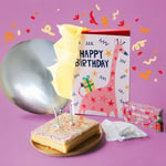 Celebration box photo with open box