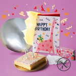 Celebration box photo with open box