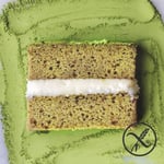 Gluten Free Matcha & Vanilla Slice