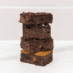 Vegan Mixed Brownies Stack