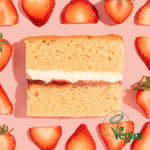 Vegan Victoria Sponge Slice