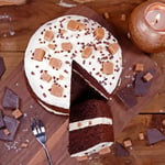 Vegan Chocolate Caramel Fudge Cake