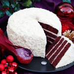 Red Velvet Snowball Cake