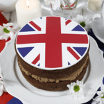 Union Jack Chocolate Cake