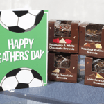 Fathers Day Baby Brownies with Folded Card