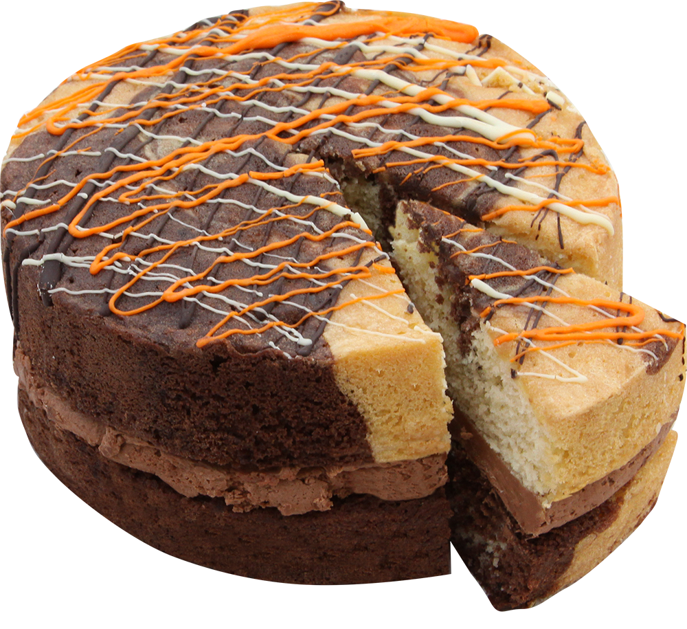 Chocolate Orange Sponge cake- Wedge coming out