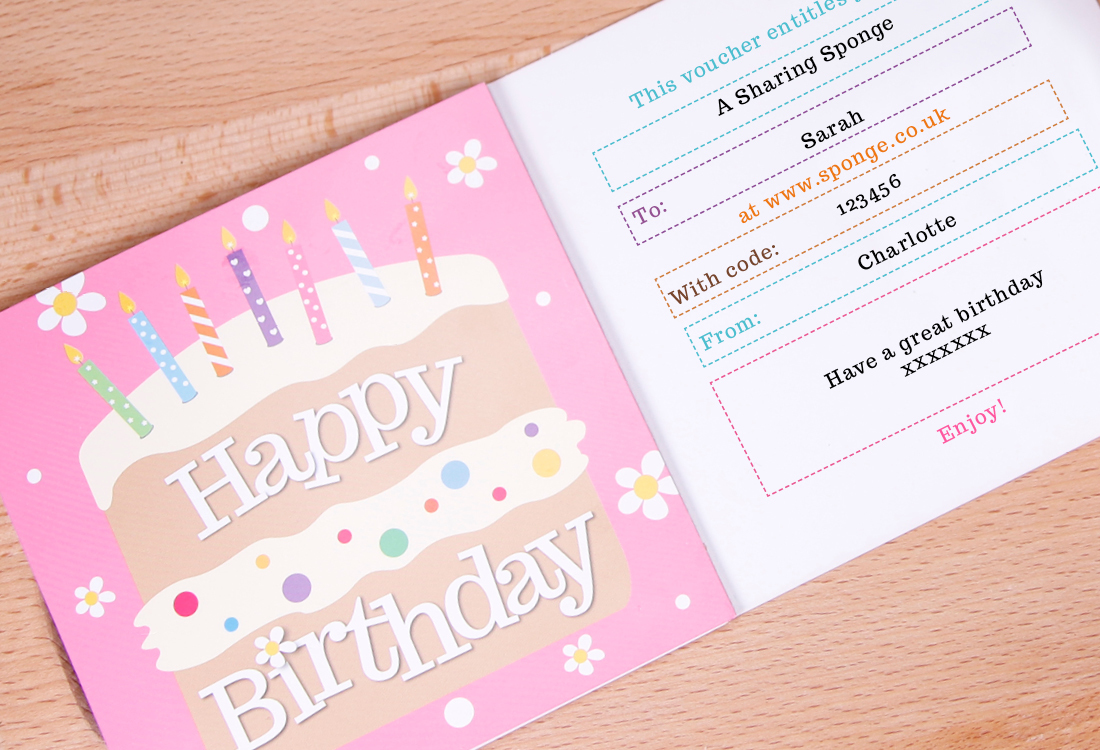 Gift Vouchers/cards gift example