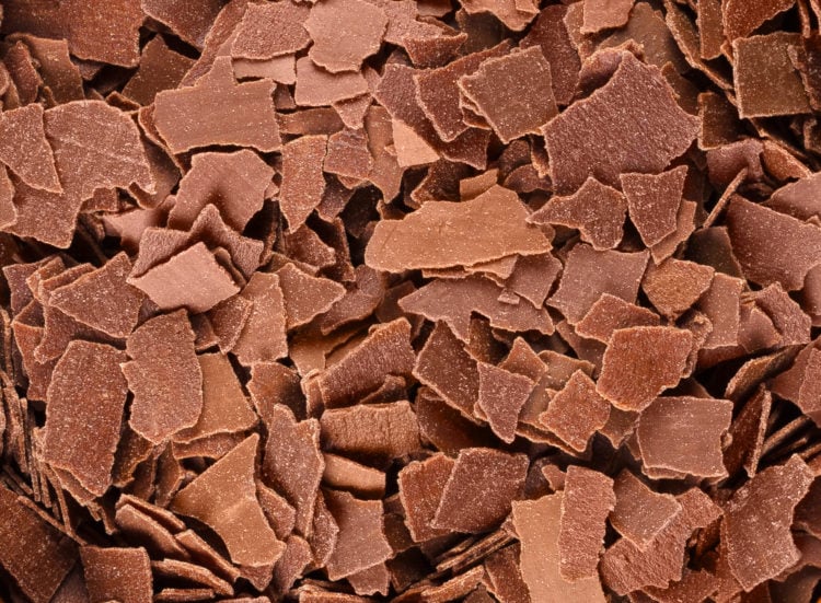 Chocolate flakes- close up