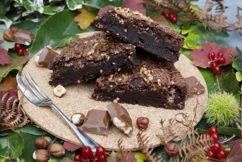Hazelnut Praline Brownie