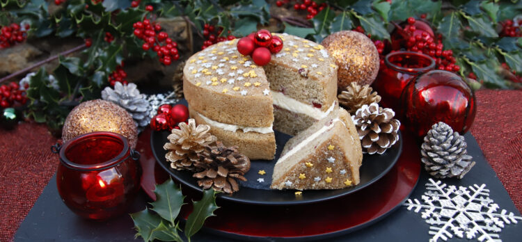 Spiced Orange & Cranberry Cake