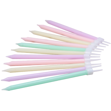 Pack of 12 Pastel Candles