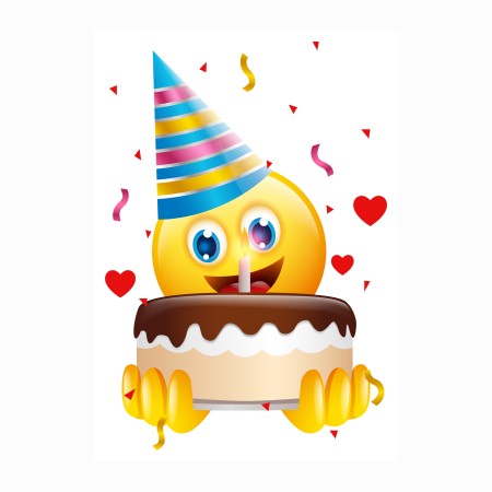 Topped cake illustration
